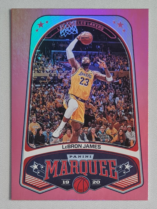 LeBron James - 2019/20 Panini Chronicles Marquee Pink #245 Los Angeles Lakers
