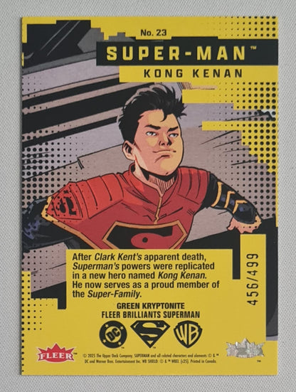 Superman - 2025 Fleer Brilliants Superman Green Kryptonite #23