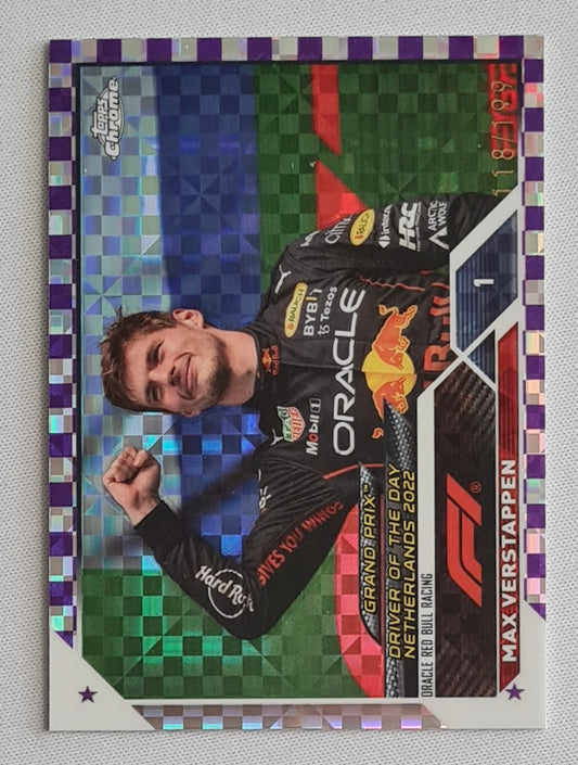 Max Verstappen - 2025 Topps Chrome F1 Purple /199 #180