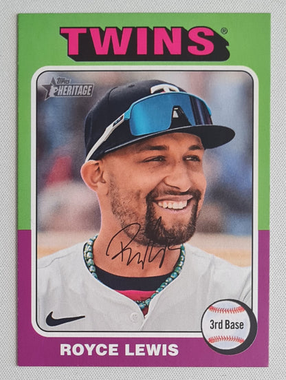 Royce Lewis - 2024 Topps Heritage #577 Minnesota Twins