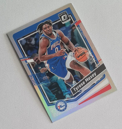 Tyrese Maxey - 2023/24 Panini Donruss Optic Silver Prizm #70 Philadelphia 76ers