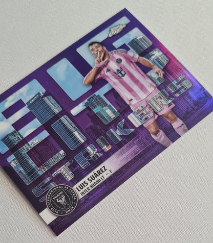 Luis Suarez - 2025 Topps Chrome Big City Strikers Purple /75 #BCS-6 Inter Miami