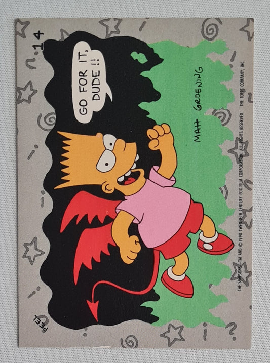 The Simpsons Bart Simpsons - 1990 Topps #14