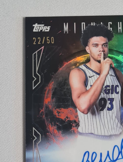 Noah Penda - 2025 Topps Midnight Auto /50 Orlando Magic