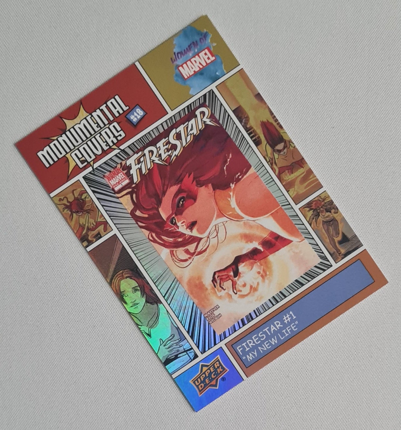 Firestar - 2022 Upper Deck Women of Marvel Monumental Covers #BI-18