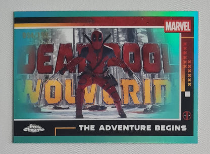 Deadpool - 2025 Topps Chrome Deadpool & Wolverine Aqua Refractor /199 #47