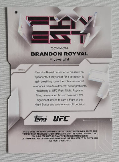 Brandon Royval - 2025 Topps Finest UFC Die-cut /75 #46