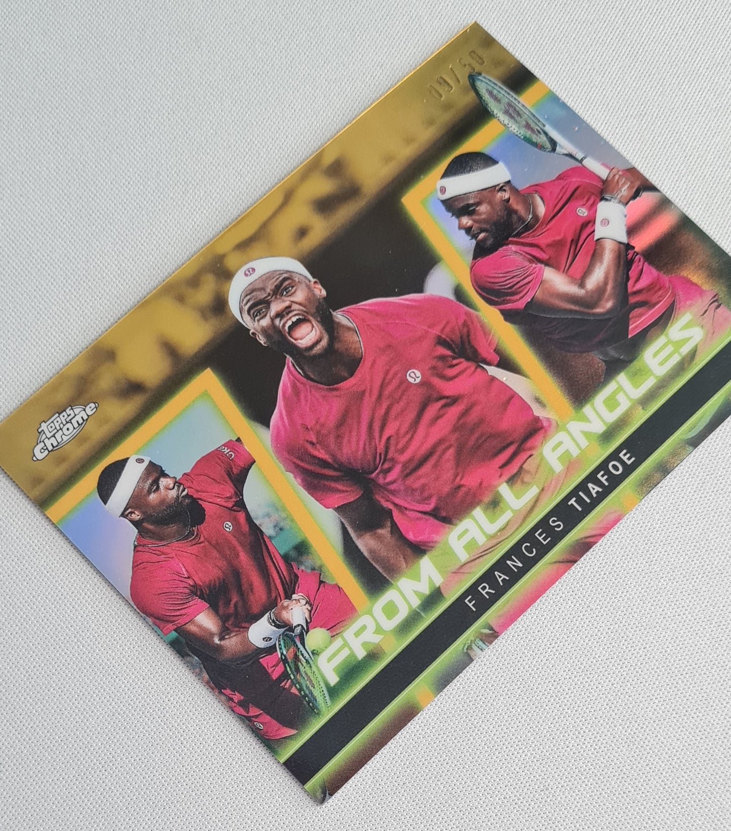 Frances Tiafoe - 2025 Topps Chrome From All Angles Gold /50 #FAA-7