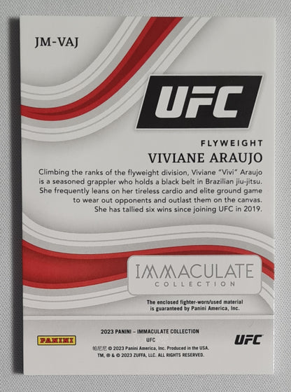 Viviane Araujo - 2023 Panini Immaculate Collection UFC Training Shorts /10 #JM-VAJ