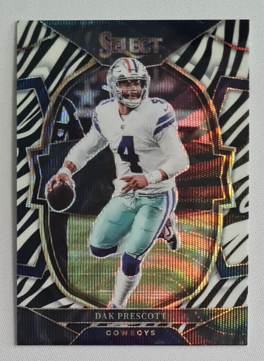 Dak Prescott - 2022 Panini Select Zebra Concourse Prizm #85 Dallas Cowboys