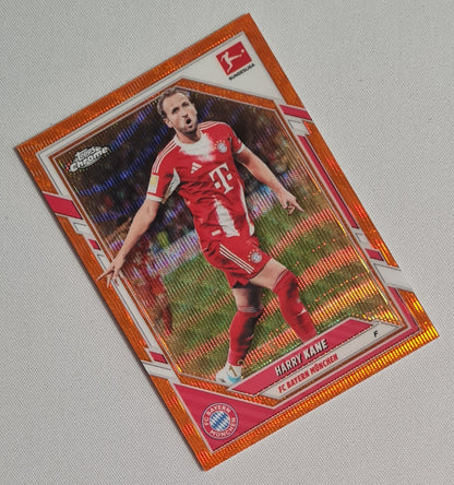 Harry Kane - 2025/26 Topps Chrome Bundesliga Orange Wave /25 #84 Bayern Munchen