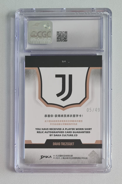 David Trezeguet - 2023/24 DAKA Juventus FC Signature Jerseys Limited CGC 9 #SJ-8