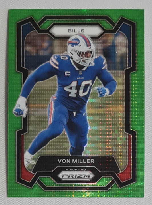 Von Miller - 2023 Panini Prizm Football Green Pulsar #36 Buffalo Bills