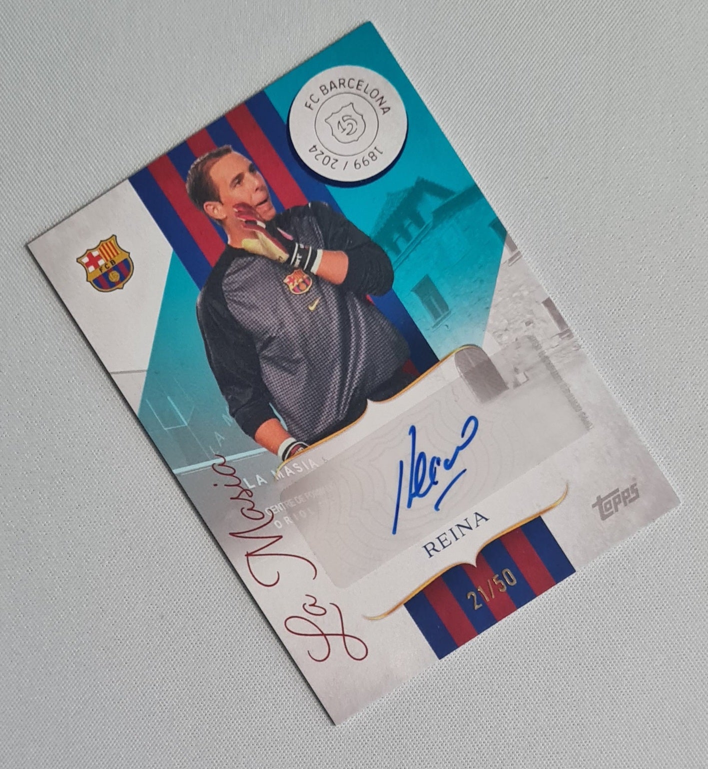 Reina - 2024/25 Topps Barcelona 125 Year Anniversary Auto /50 #MF-PR