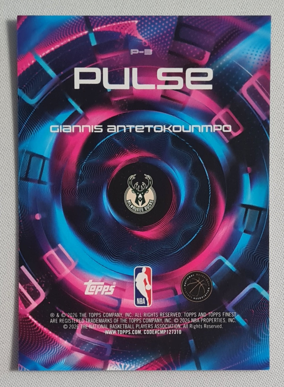 Giannis Antetokounmpo - 2025/26 Topps Finest Pulse SSP #P-3 Milwaukee Bucks