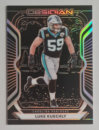 Luke Kuechly - 2020 Panini Obsidian Orange /75 #80 Carolina Panthers