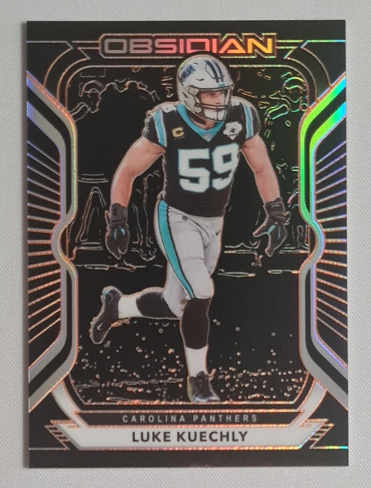 Luke Kuechly - 2020 Panini Obsidian Orange /75 #80 Carolina Panthers