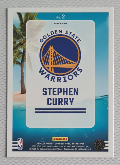 Stephen Curry - 2024/25 Panini Donruss Optic Splash Purple #2 Golden State Warriors