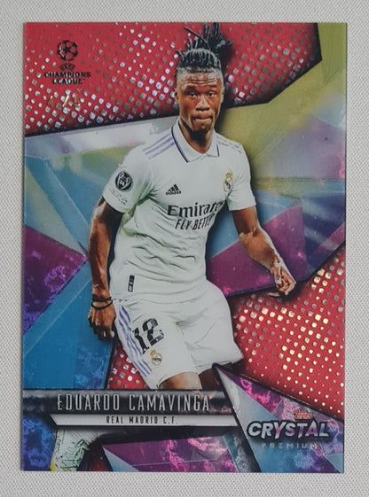 Eduardo Camavinga - 2022/23 Topps Crystal Premium Red /5 #64 Real Madrid CF