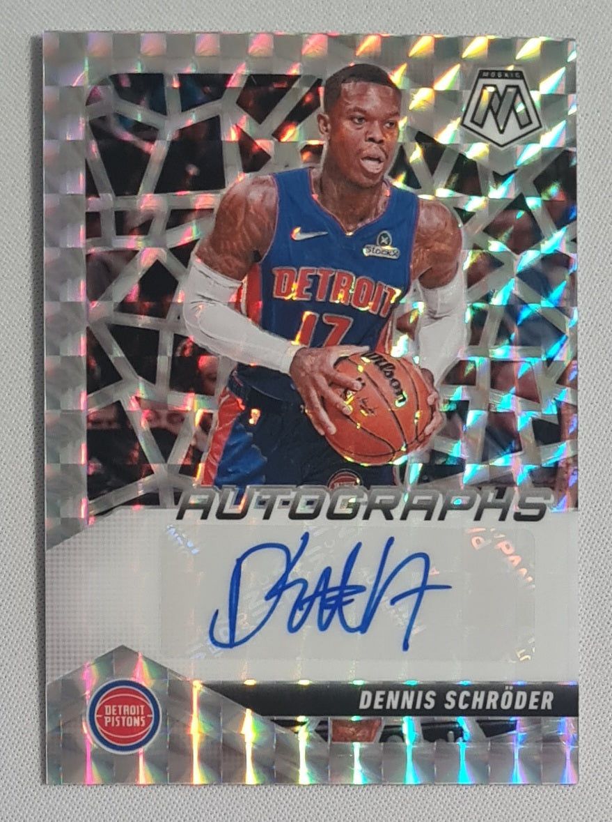 Dennis Schroder - 2024/25 Panini Mosaic Autographs #AM-DEN Detroit Pistons