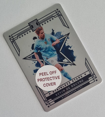 Kevin de Bruyne - 2023/24 Panini Impeccable Premier League Soccer Stainless Stars Metal Card /74 #29 Manchester City