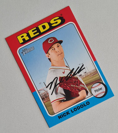 Nick Lodolo - 2024 Topps Heritage #707 Cincinnati Reds