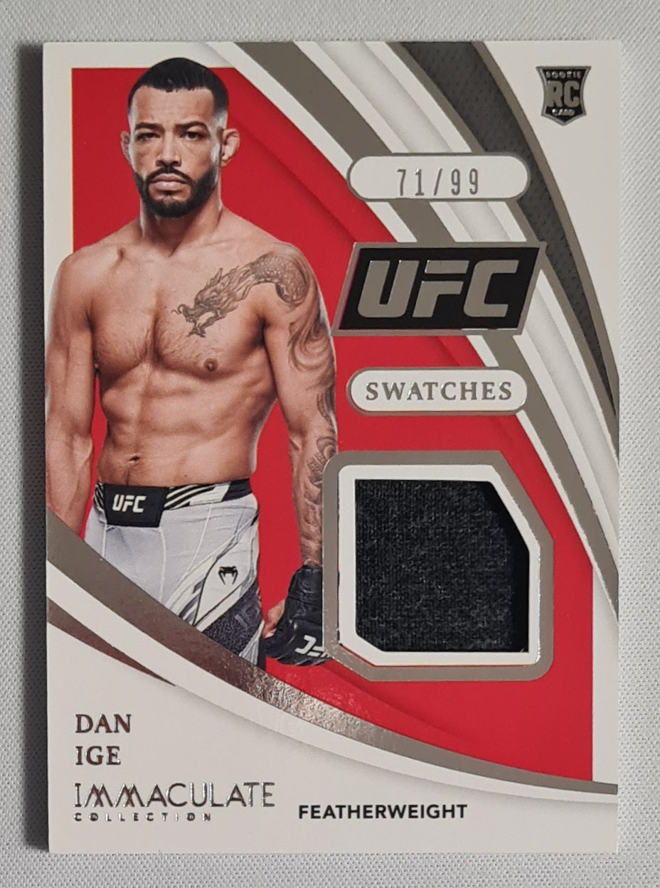 Dan Ige - 2021 Panini Immaculate Collection UFC Swatches /99 #S-DIG