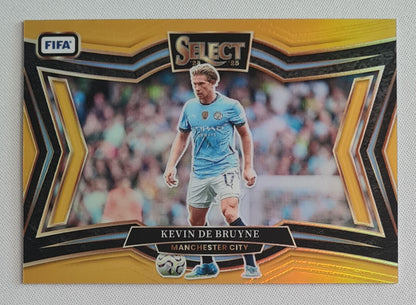 Kevin de Bruyne - 2024/25 Panini Select FIFA Soccer Field Level Gold Prizm True Gold /10 #226 Manchester City