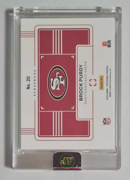 Brock Purdy - 2025 Panini Photogenic Scrapbook Gold /10 #20 San Francisco 49ers
