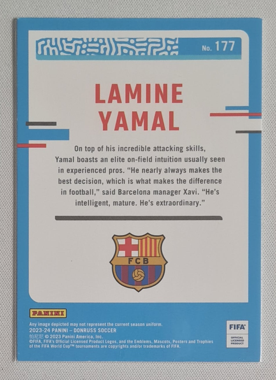 Lamine Yamal - 2023/24 Panini Donruss Rated Rookie #177 FC Barcelona