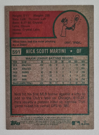 Nick Martini - 2024 Topps Heritage #591 Cincinnati Reds
