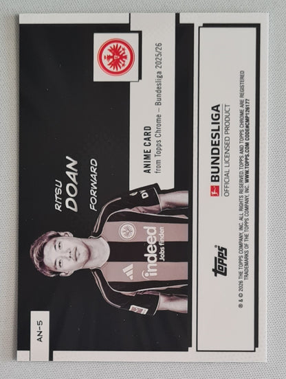 Ritsu Doan - 2025/26 Topps Chrome Bundesliga Anime Card #AN-5 Eintracht Frankfurt