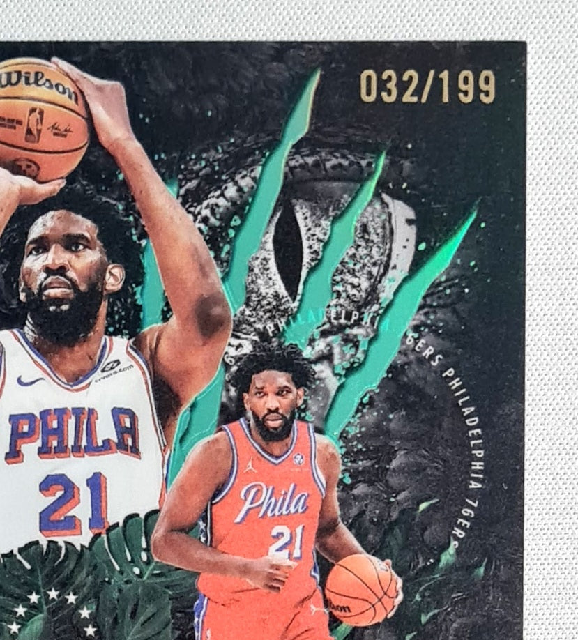 Joel Embiid - 2025/26 Topps Chrome Instinct Aqua /199 #INS-10 Philadelphia 76ers