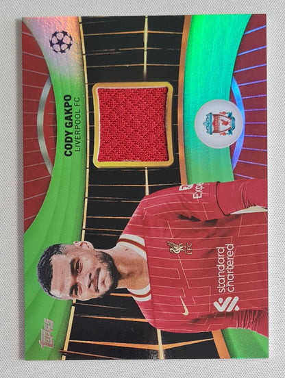 Cody Gakpo - 2025/26 Topps UCC Superstars Relic Green /199 #SR-CG Liverpool FC