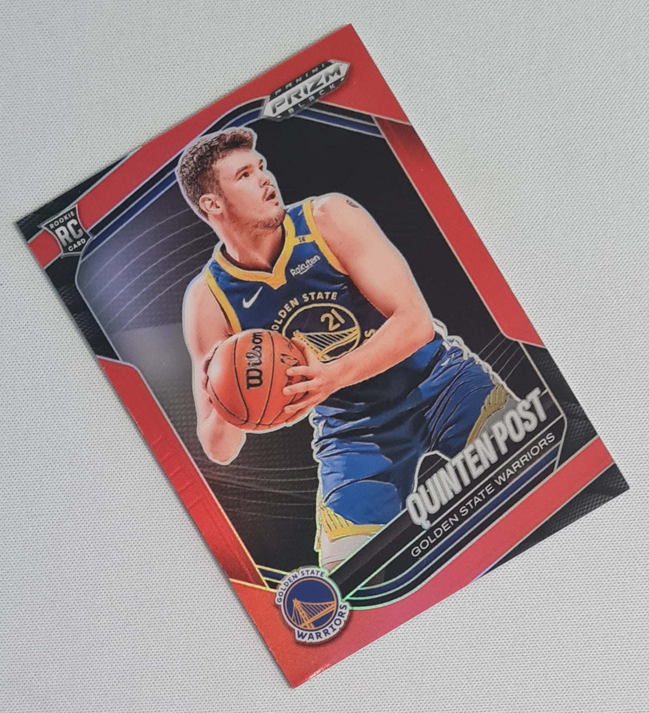 Quinten Post - 2024/25 Panini Prizm Red Prizm /299 #195 Golden State Warriors