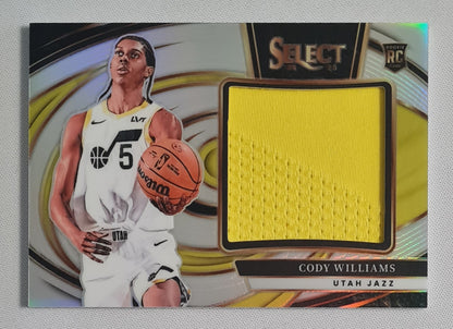 Cody Williams - 2024/25 Panini Select Patch Prizm #JRS-CWI Utah Jazz