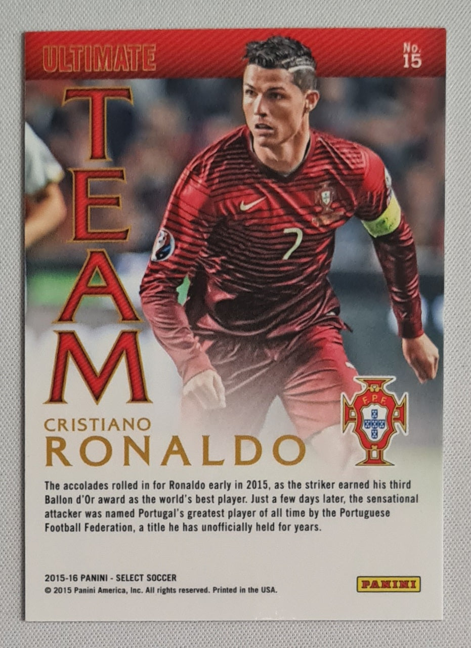 Cristiano Ronaldo - 2015/16 Panini Select Ultimate Team #15 Portugal