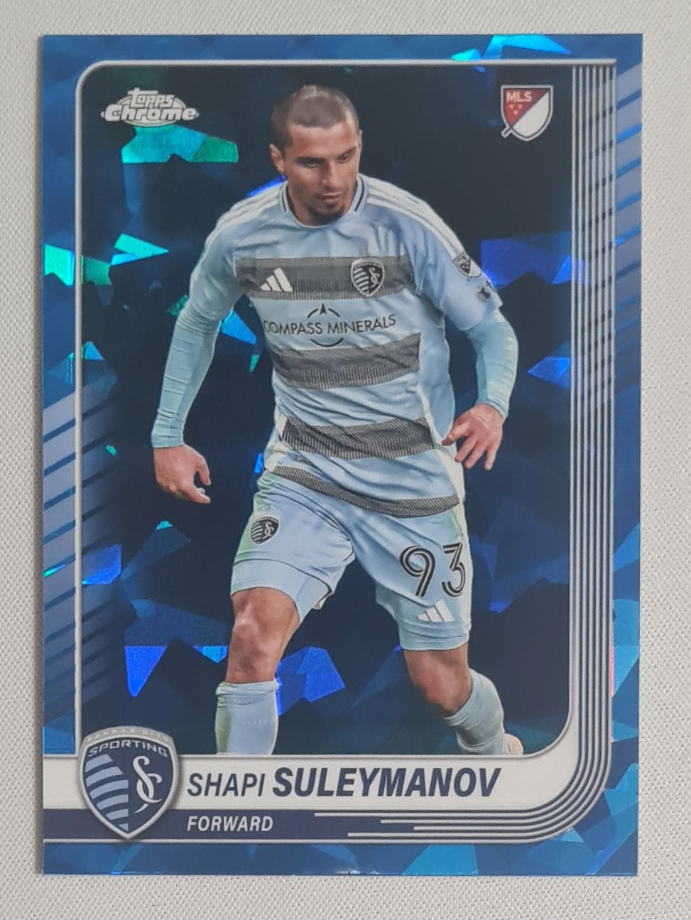 Shapi Suleymanov - 2025 Topps Chrome Sapphire MLS #78 Sporting Kansas City