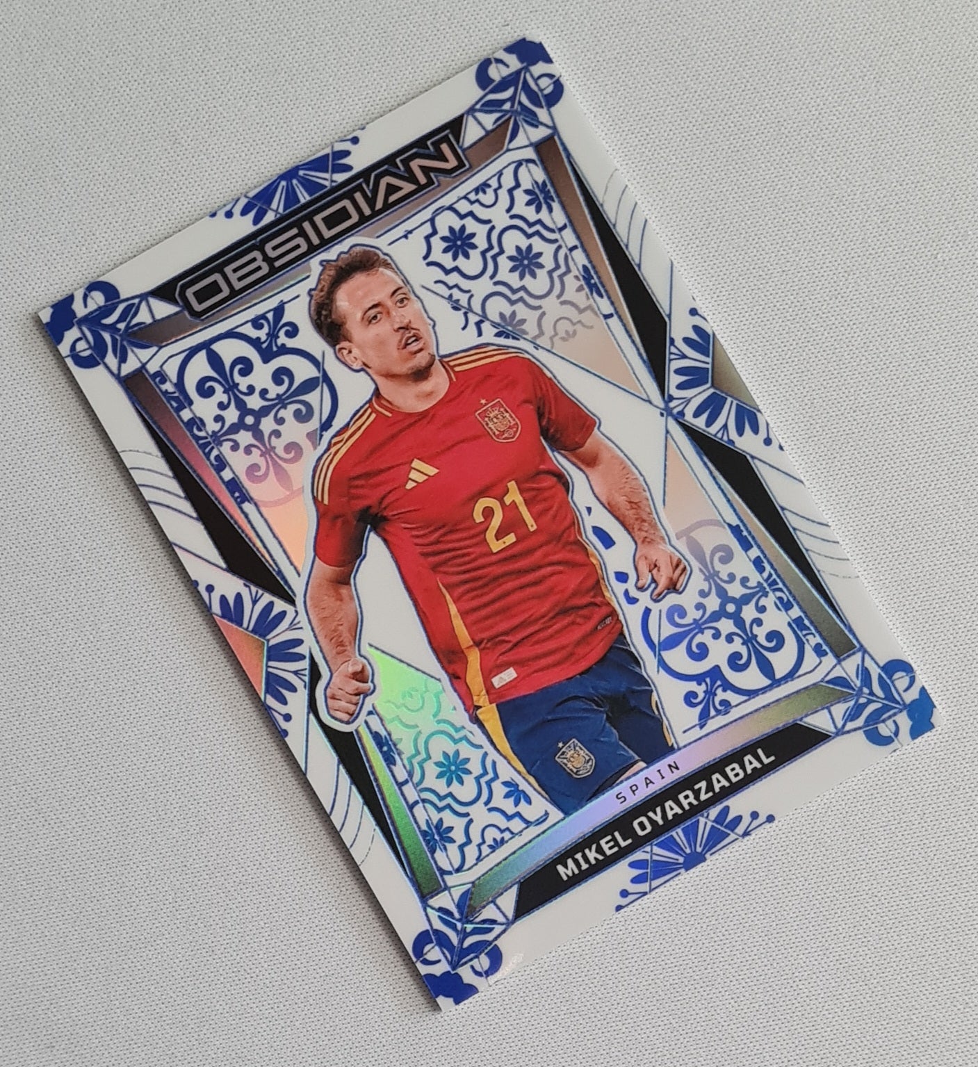 Mikel Oyarzabal - 2024/25 Panini Obsidian Electric Etch Talavera /8 #45 Spain