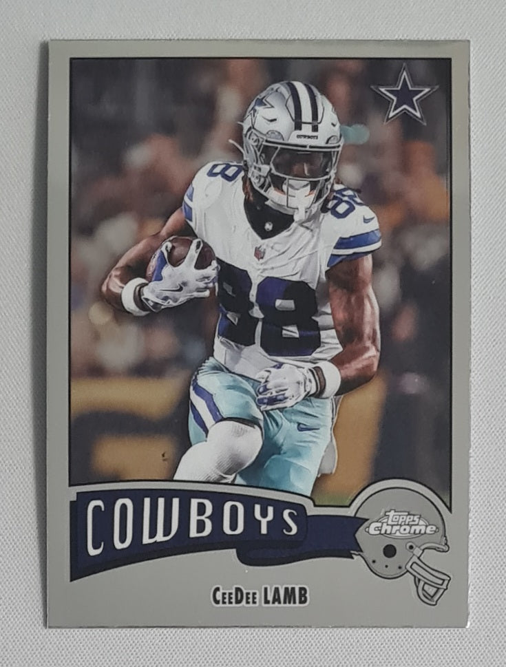 CeeDee Lamb - 2025 Topps Chrome NFL 1975 Insert #1975-9 Dallas Cowboys
