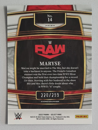 Maryse - 2022 Panini Select WWE Blue Concourse /299 #14