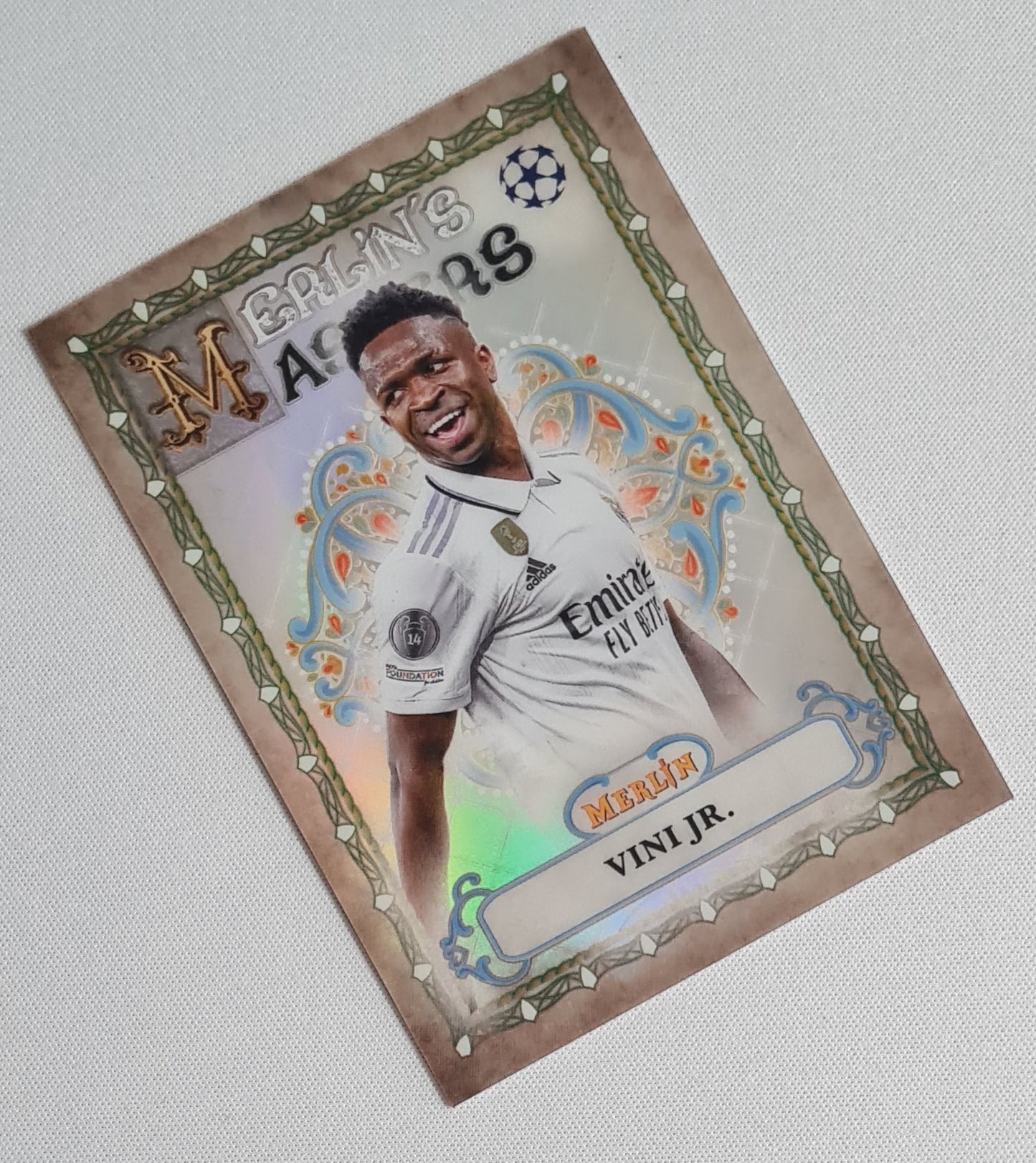 Vini Jr. - 2022/23 Topps Merlin UEFA Soccer Merlin's Masters #MM-14 Real Madrid C.F.
