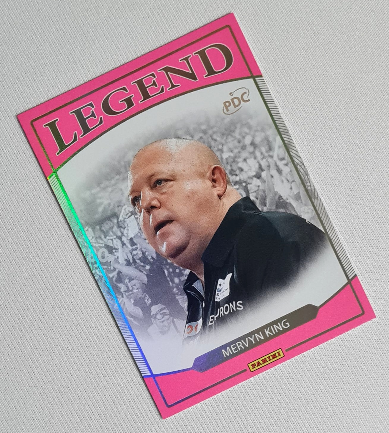 Mervyn King - 2025 Panini PDC World Championship Darts 2026 Pink /80 #LE-10