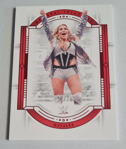 Natalya - 2024 Panini National Treasures WWE Ruby /75 #95