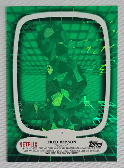 Fred Benson - 2025 Topps Stranger Things Green /75 #30