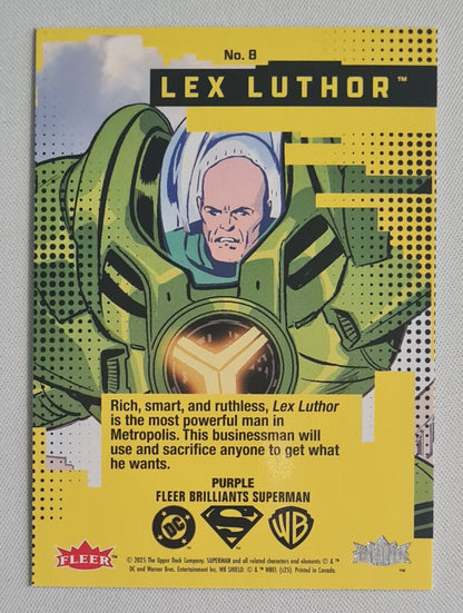 Lex Luthor - 2025 Fleer Brilliants Superman Purple #8