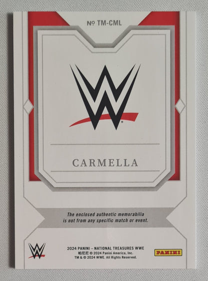 Carmella - 2024 Panini National Treasures WWE Timeline Materials /99 #TM-CML
