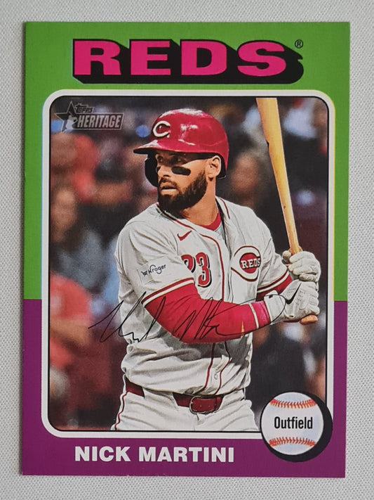 Nick Martini - 2024 Topps Heritage #591 Cincinnati Reds