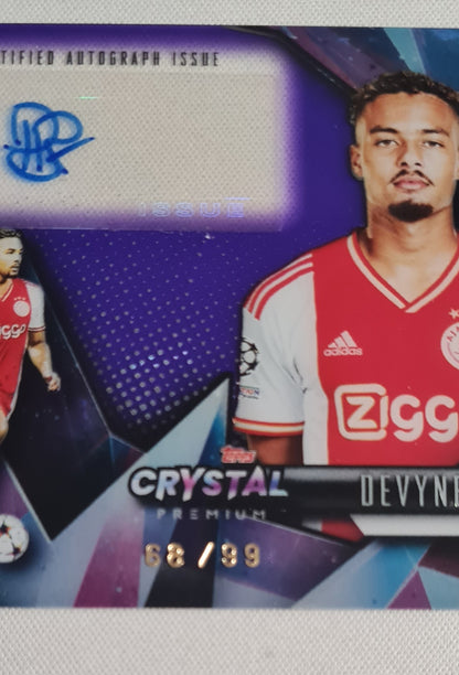 Devyne Rensch - 2022/23 Topps Crystal Premium UCL Crystal Auto /99 #CA-DR AFC Ajax