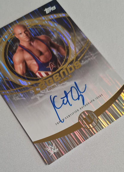 Kurt Angle - 2025 Topps WWE Universe Legends on-card Auto #LGA-KUA